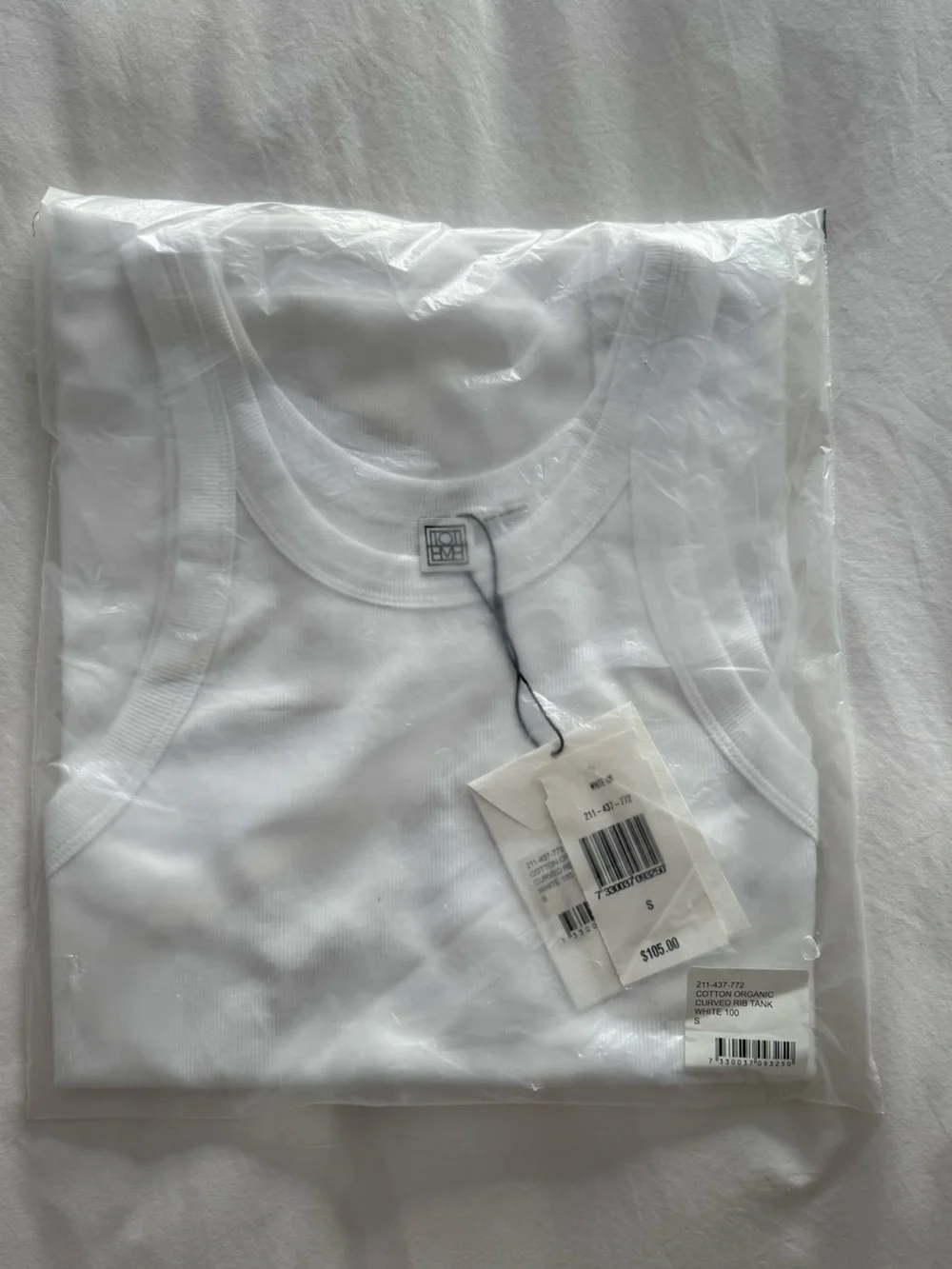 White Crewneck Tank Top - Packaged with tags